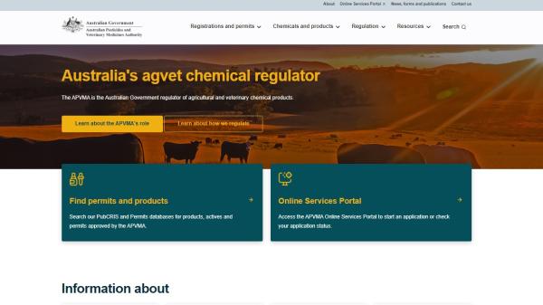 Australian Pesticides and Veterinary Medicines Authority (APVMA)