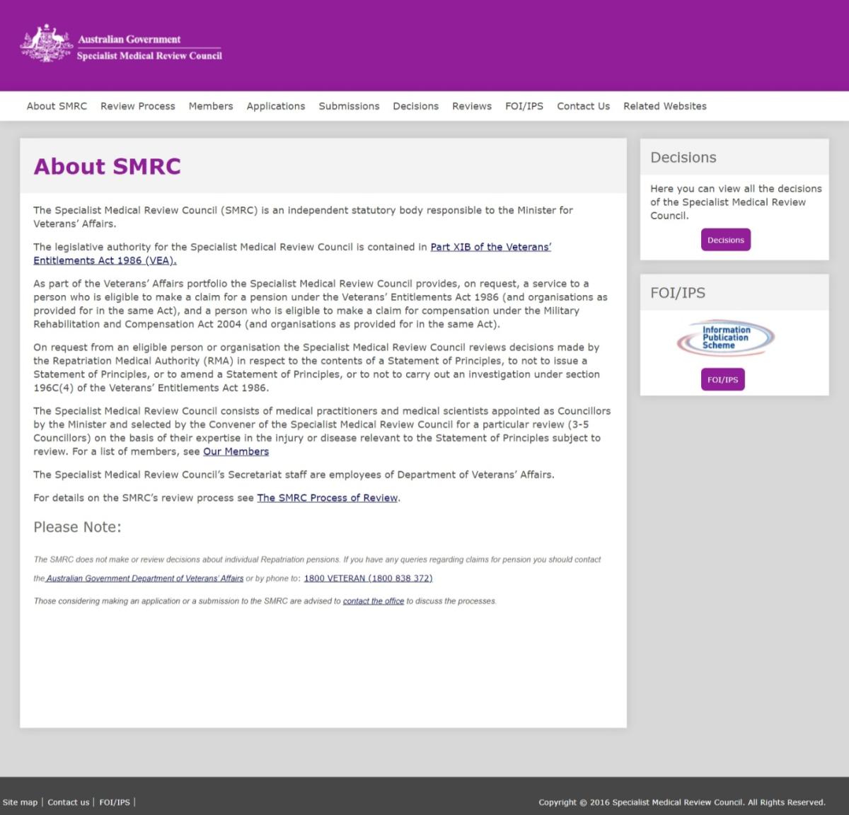 Specialist Medical Review Council (SMRC)